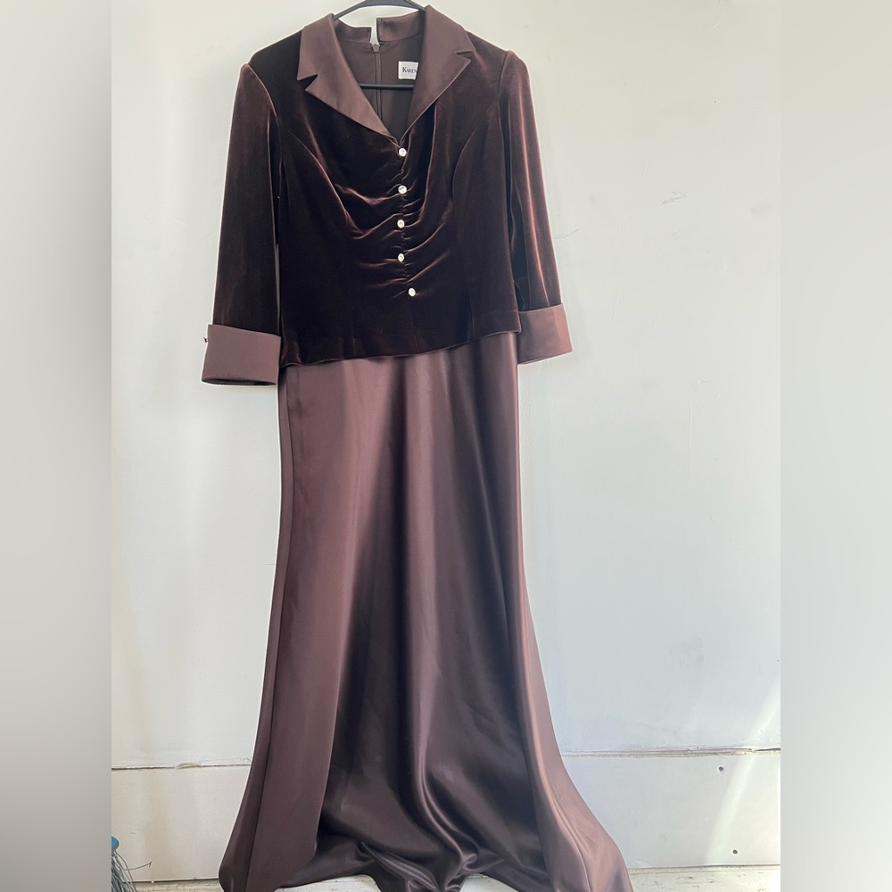 Karen Miller Formal Velvet Whimsigoth Vintage evening gown Maxi Size 6